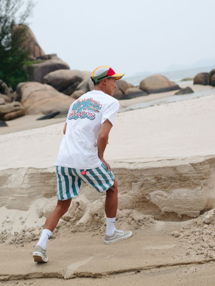 CHILLHANG Eco Retro Striped Board Shorts - Men's