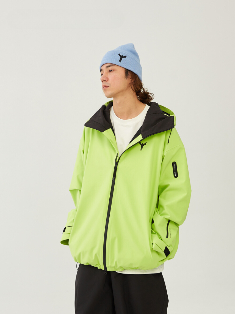 Winter Ticket Radiant Glow Green Snow Jacket - Unisex