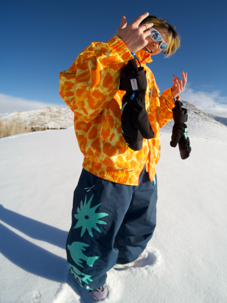 OddyEddy Violet Leopard Snow Jacket - Unisex