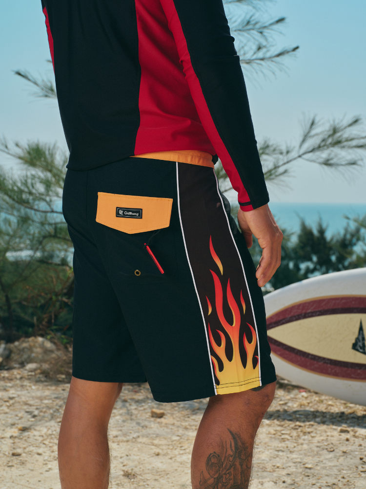 CHILLHANG UV-Pro Flame Board Shorts - Men's