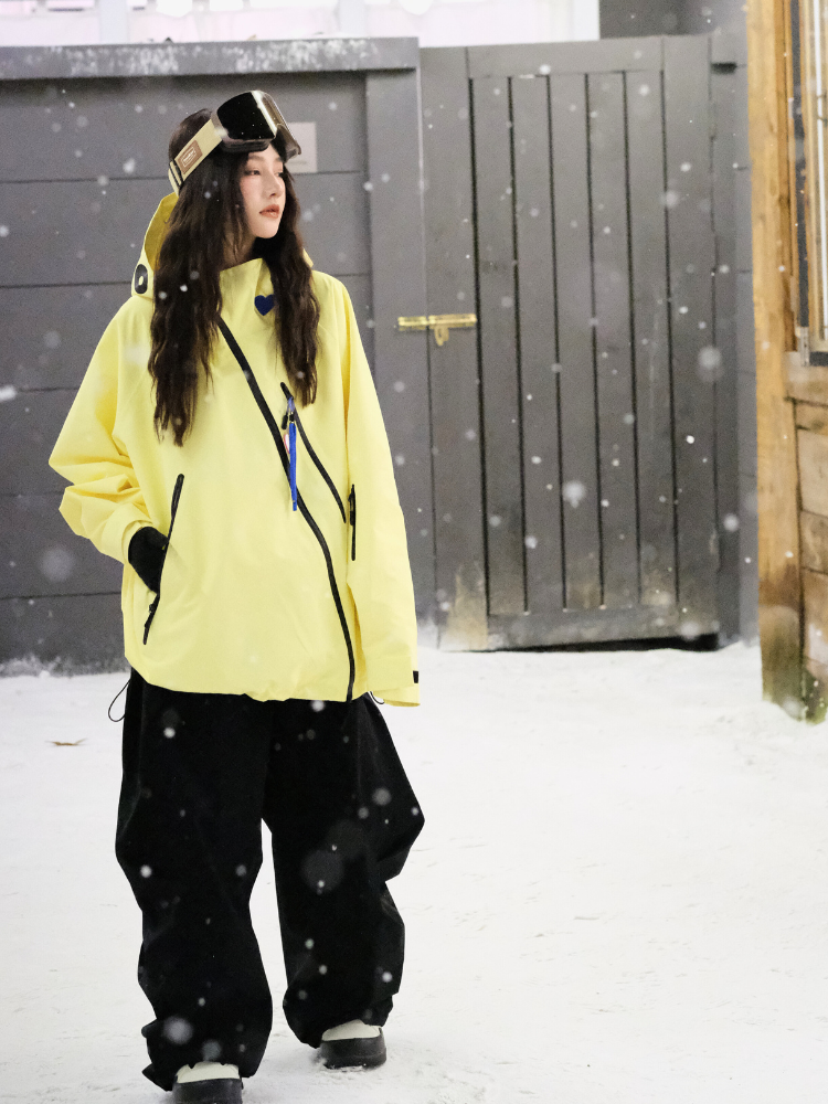 Hellystudio 3L Aurora Zip Lemon Ski Jacket - Unisex
