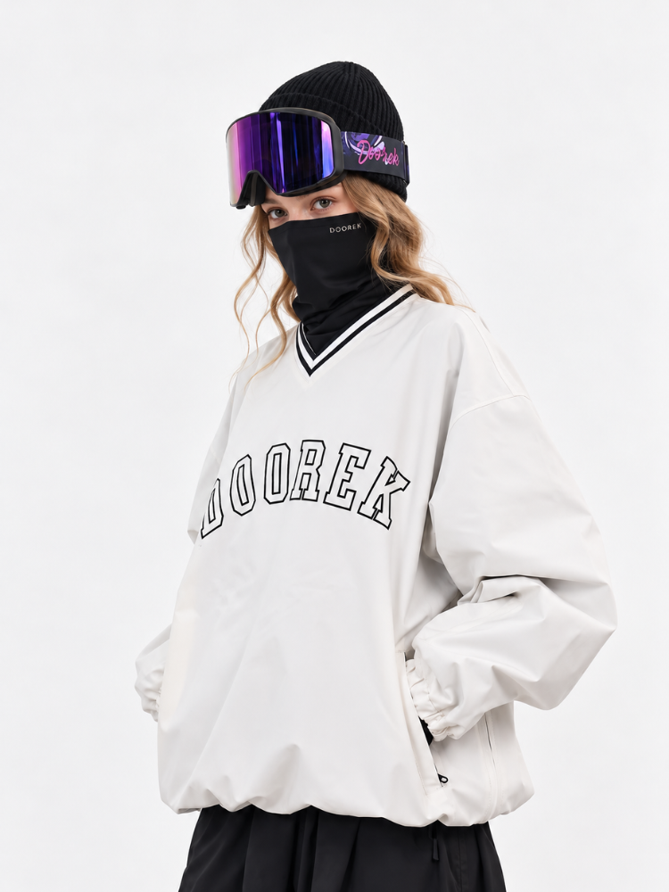 Doorek Baseball V-Neck Ski Pullover - Unisex