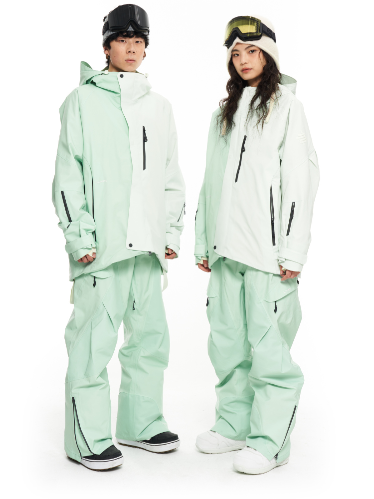 LITAN Gradient Color Mountain Snow Jacket - Women's