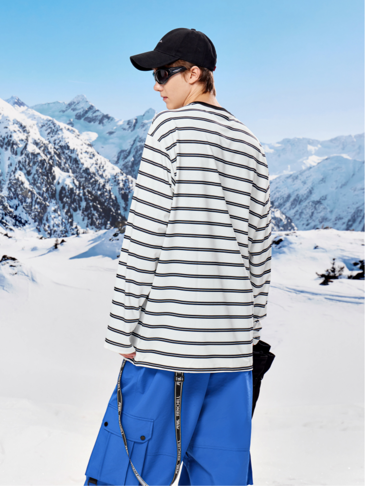 RenChill Classic Striped Ski Sweatshirt - Unisex