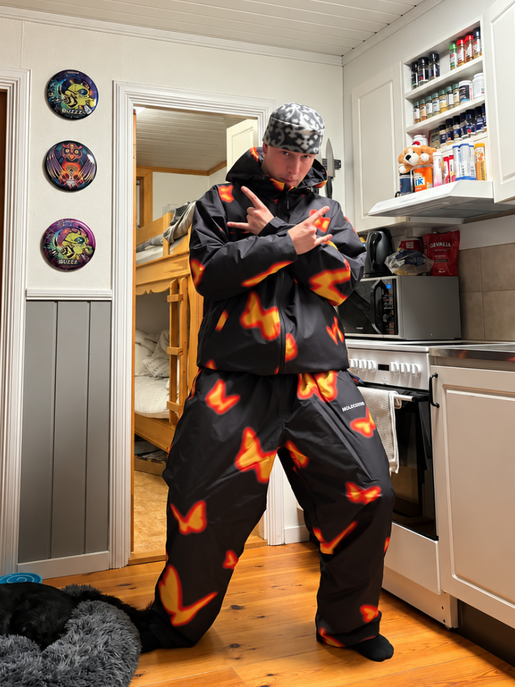 Molocoster Flame Butterfly Snow Pants - Unisex