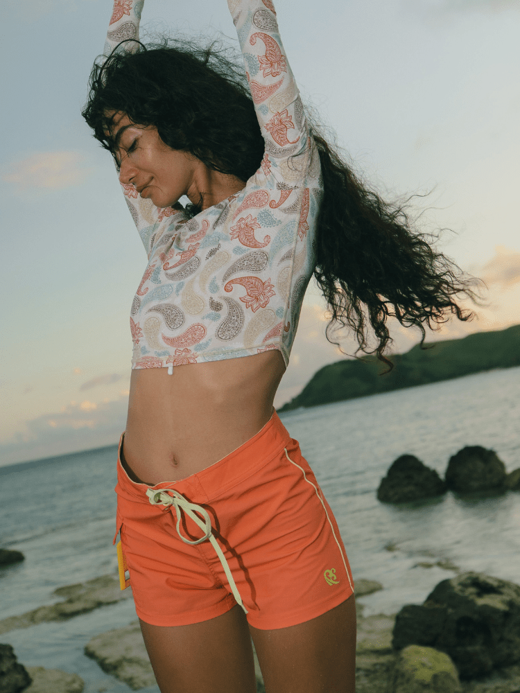 CHILLHANG Wave Core High Waist Board Shorts - Women's