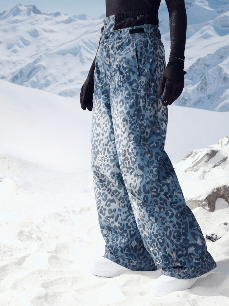 Highker 3L Denim Leopard Pants - Women's