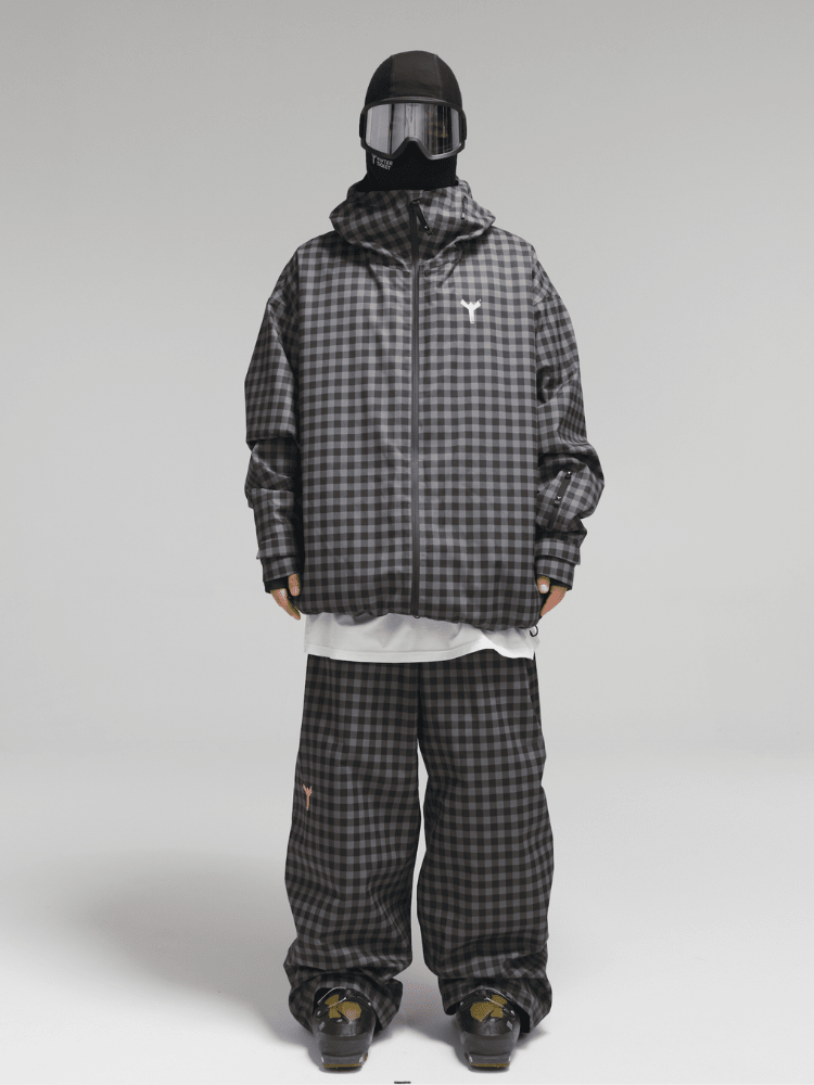 Winter Ticket 3L Plaidline Baggy Ski Pants - Unisex