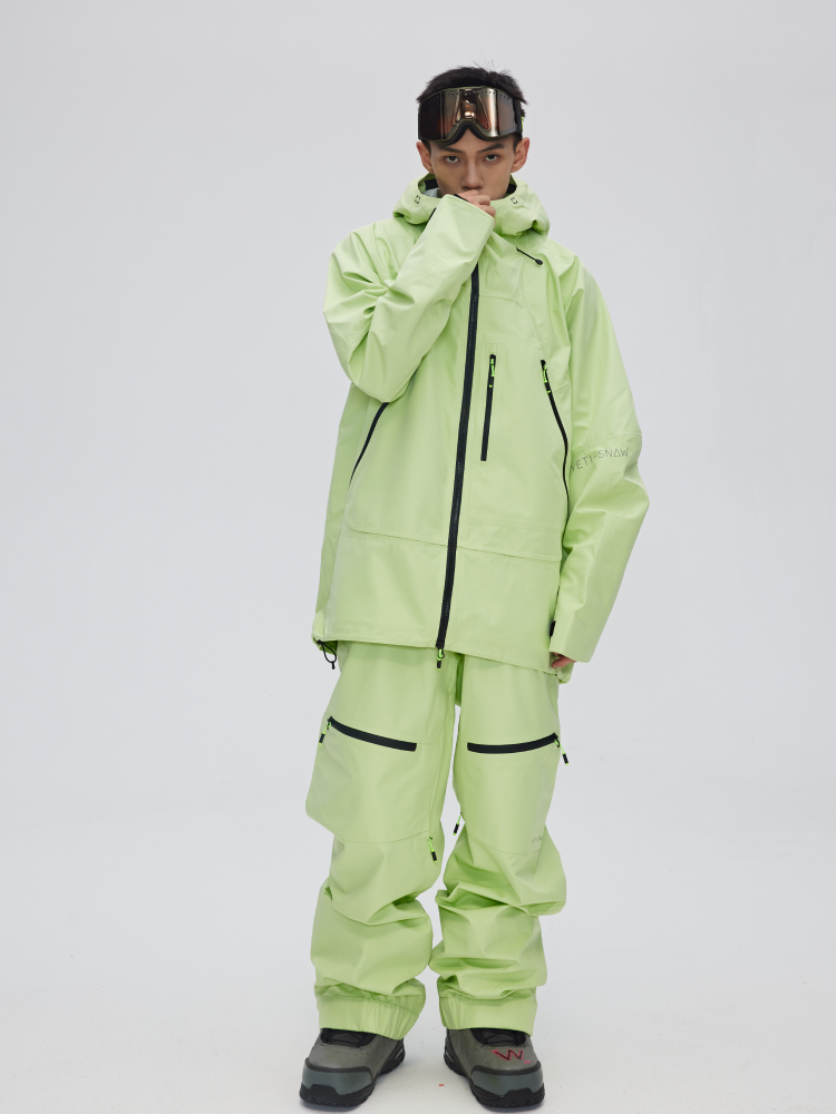 Yetisnow Apple Green Snow Jacket - Men's