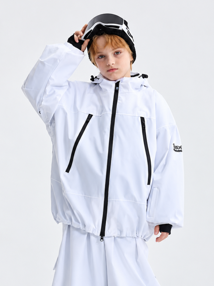 Doorek Kids Detachable Rabbit Ears Hooded Snow Jacket