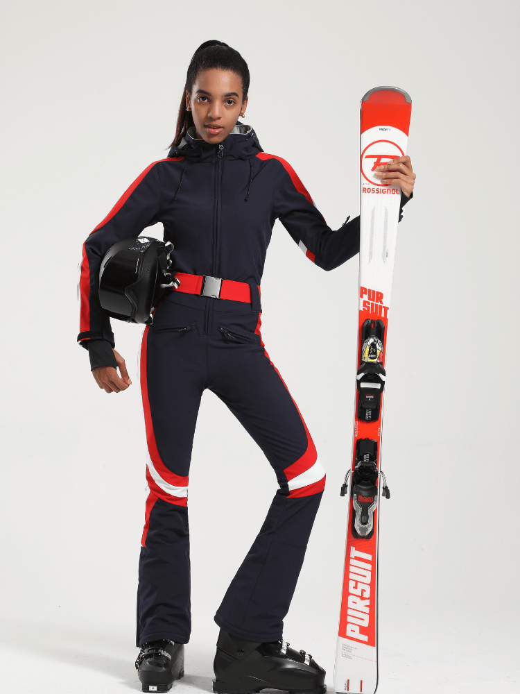 Gsou Snow Coveralls Slim Ski Jumpsuit - Women's