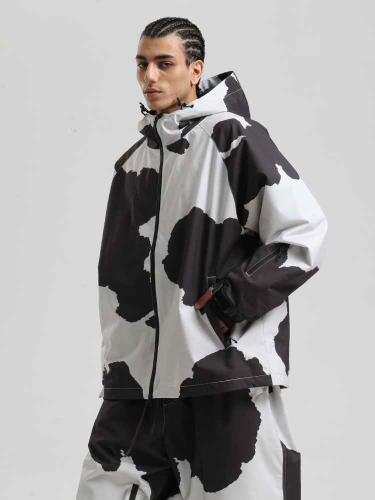 Gsou Snow Bold Cow Print Snow Jacket – Men's