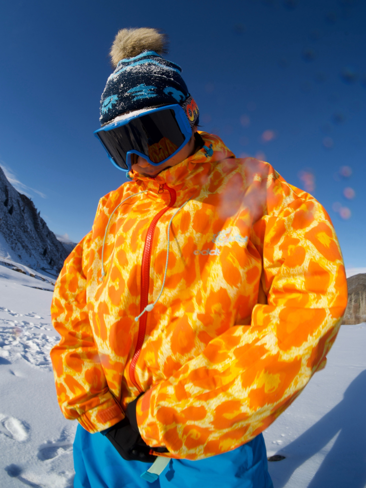 OddyEddy Violet Leopard Snow Jacket - Unisex