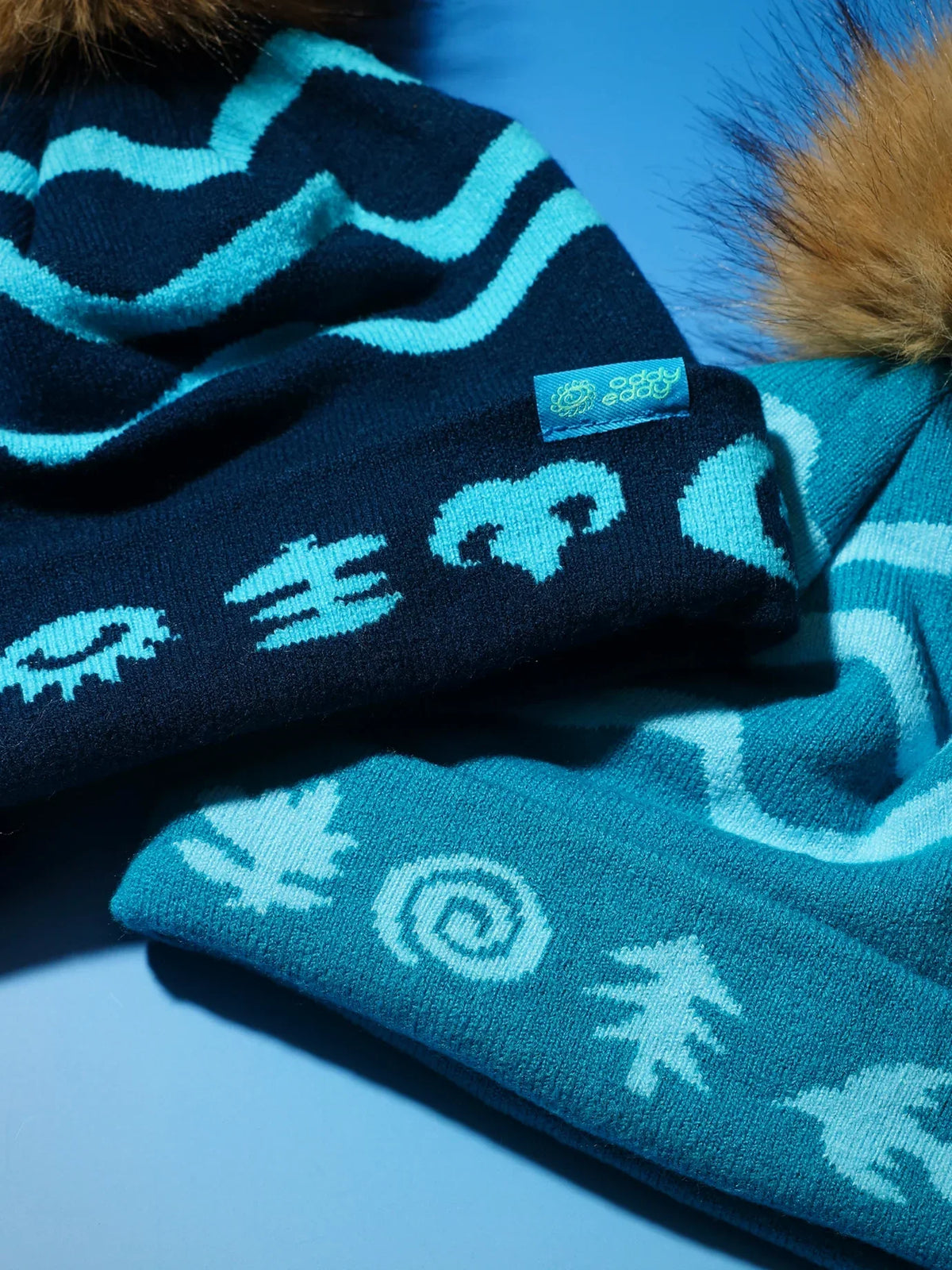 OddyEddy Retro Wave Dark Blue Beanie