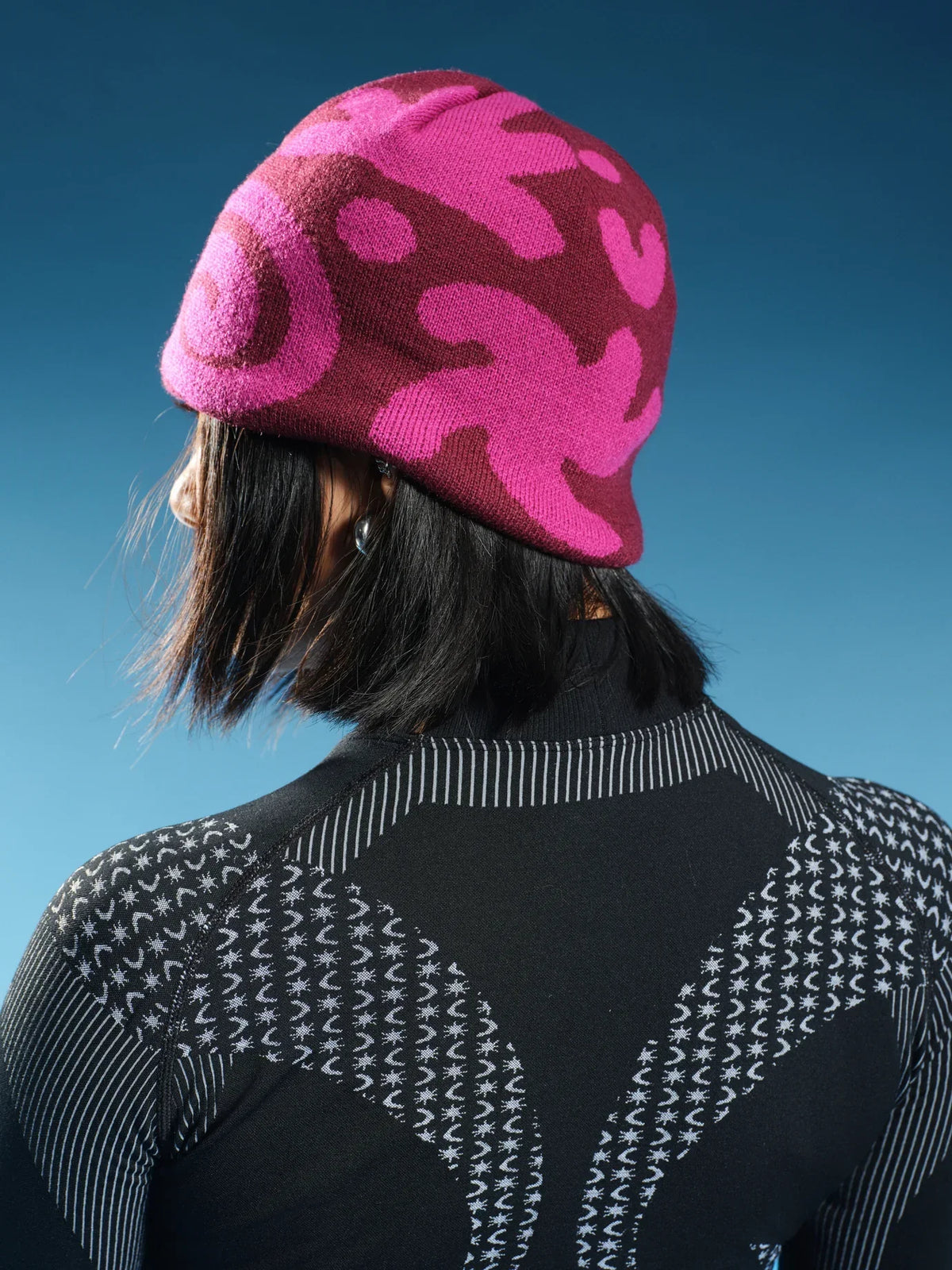 OddyEddy Berry Swirl Merino Wool Beanie