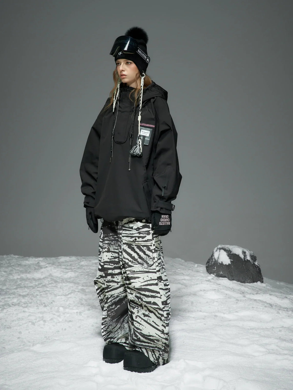 BCG Wild Zebra Street Baggy Snow Pants - Unisex