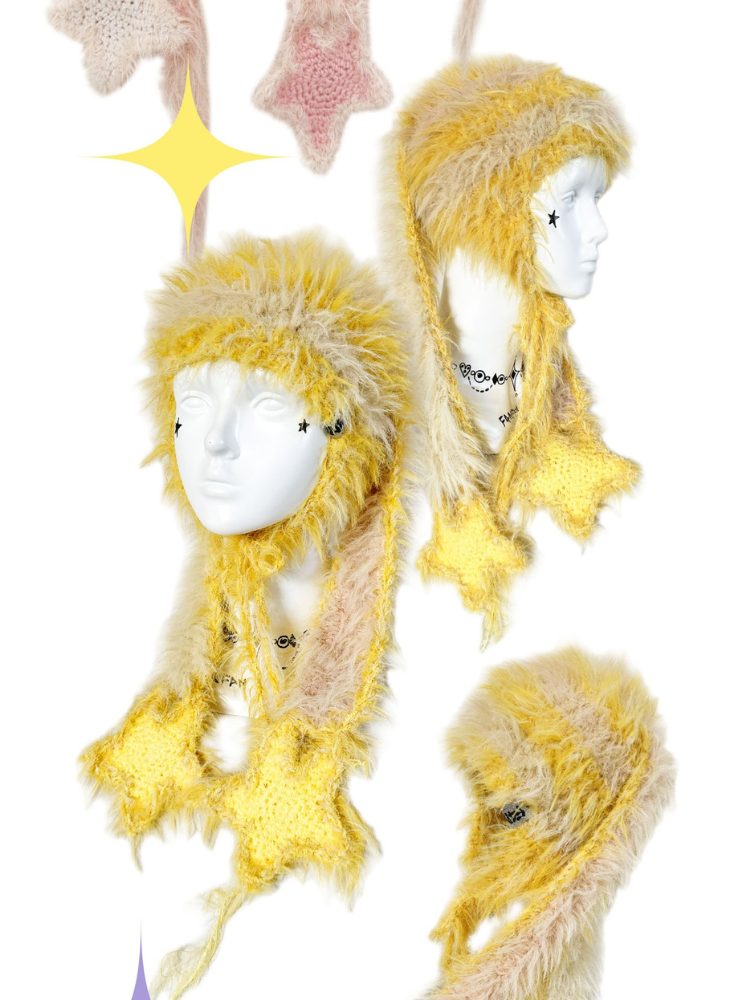 F4NFAN Cute Handmade Bunny Ear Beanie