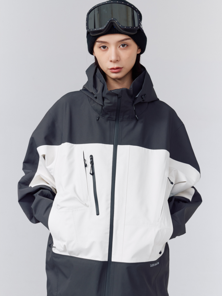 Randompow 3L Panda Colorblock Snow Jacket - Unisex