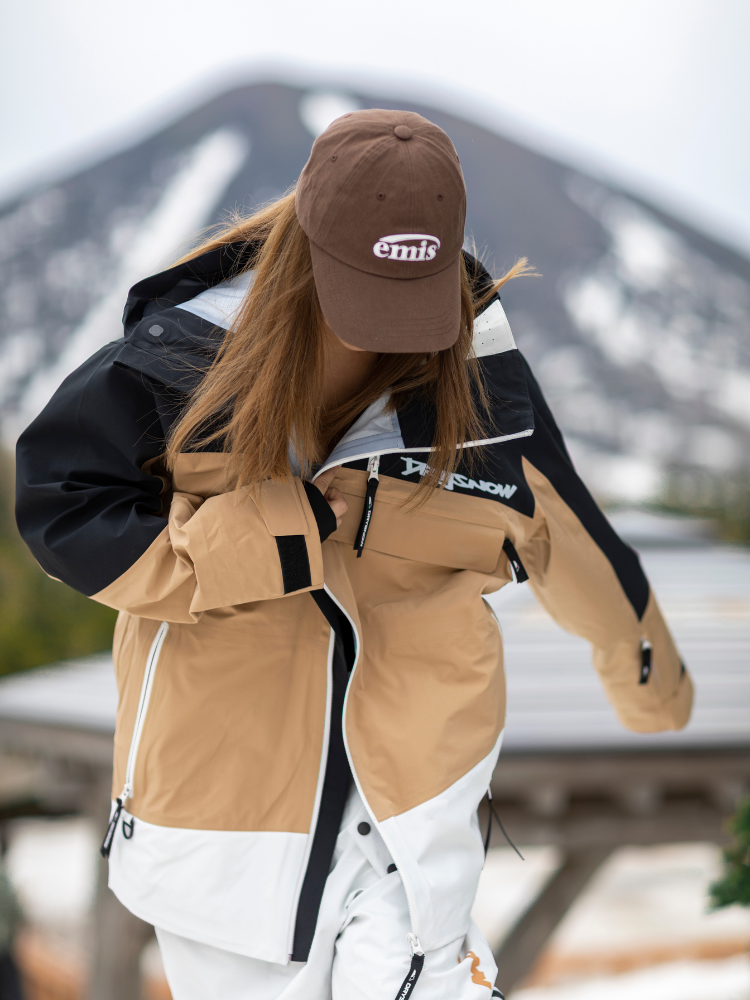 Drysnow Khaki Patchwork 3L Ski Jacket [Limited Region]
