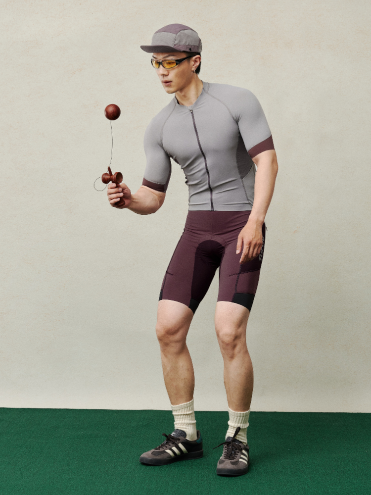 TurtleRabbit Grey Cycling Jersey – Men’s