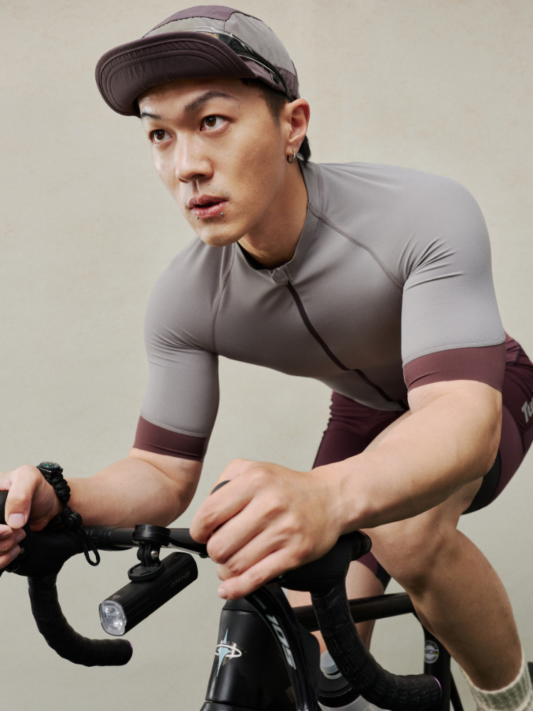 TurtleRabbit Grey Cycling Jersey – Men’s