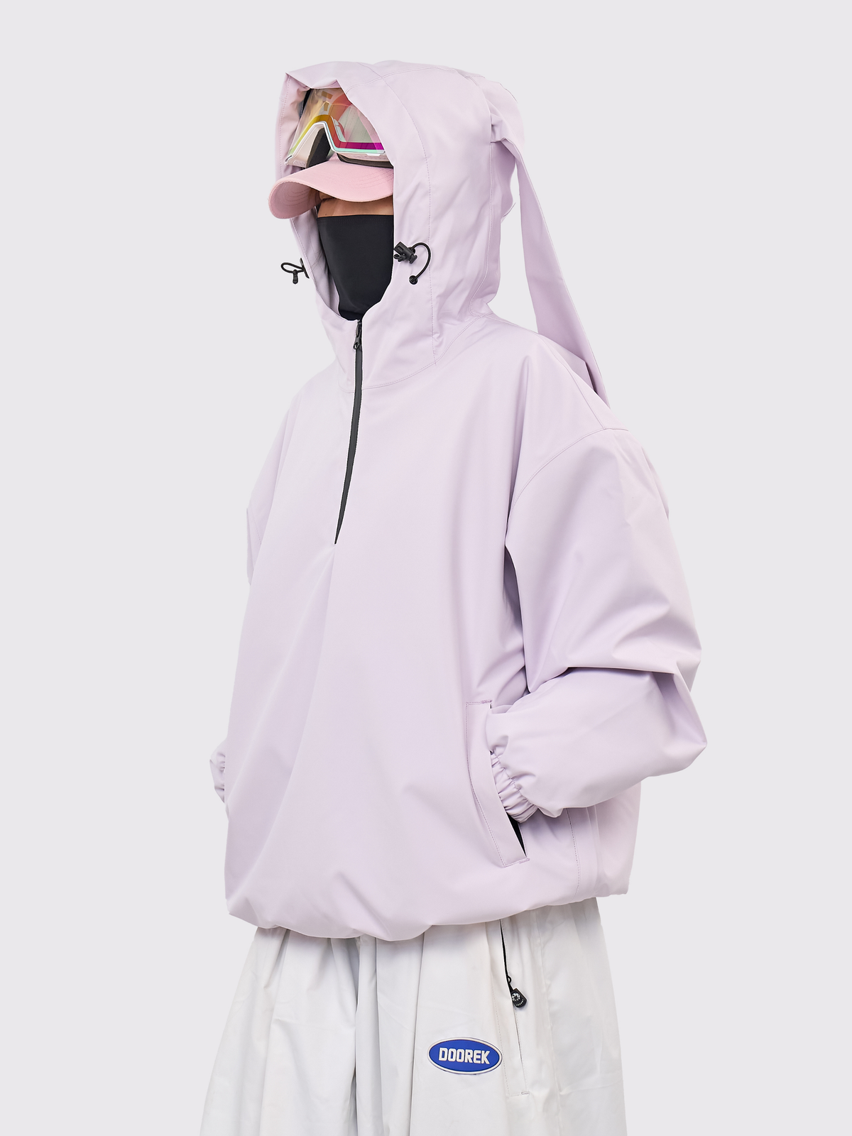 Doorek Bunny Ear Pullover Snow Hoodie - Unisex
