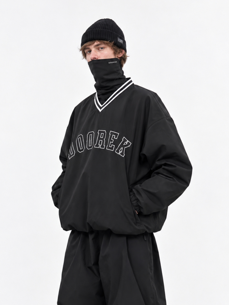 Doorek Baseball V-Neck Ski Pullover - Unisex