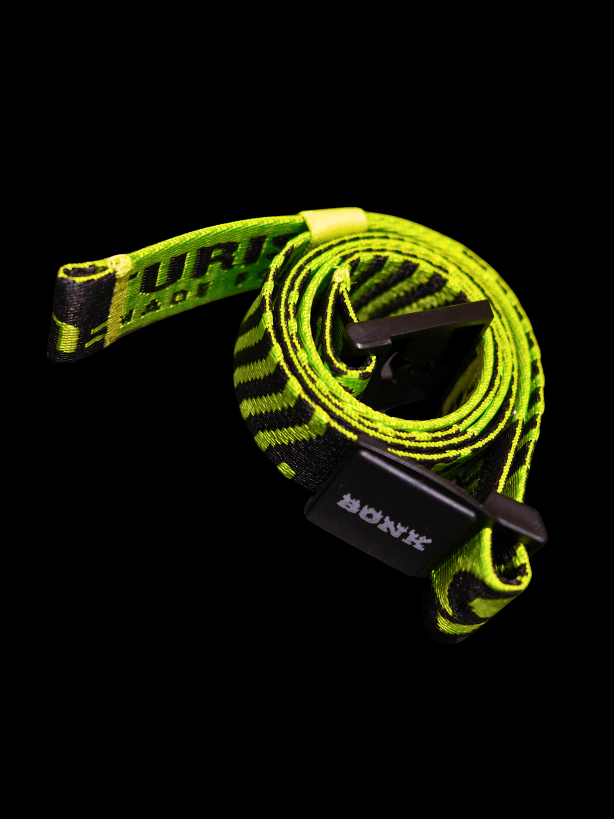 BONK Neon Stripe Jacquard Webbing Belt