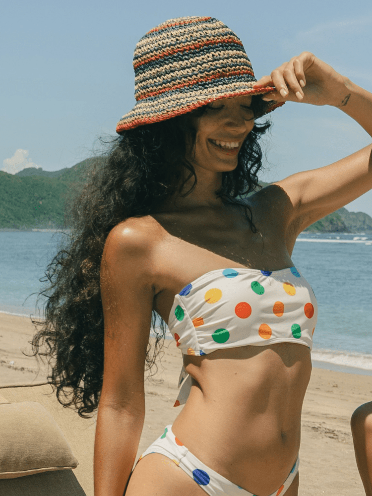 Chillhang Striped Woven Straw Hat