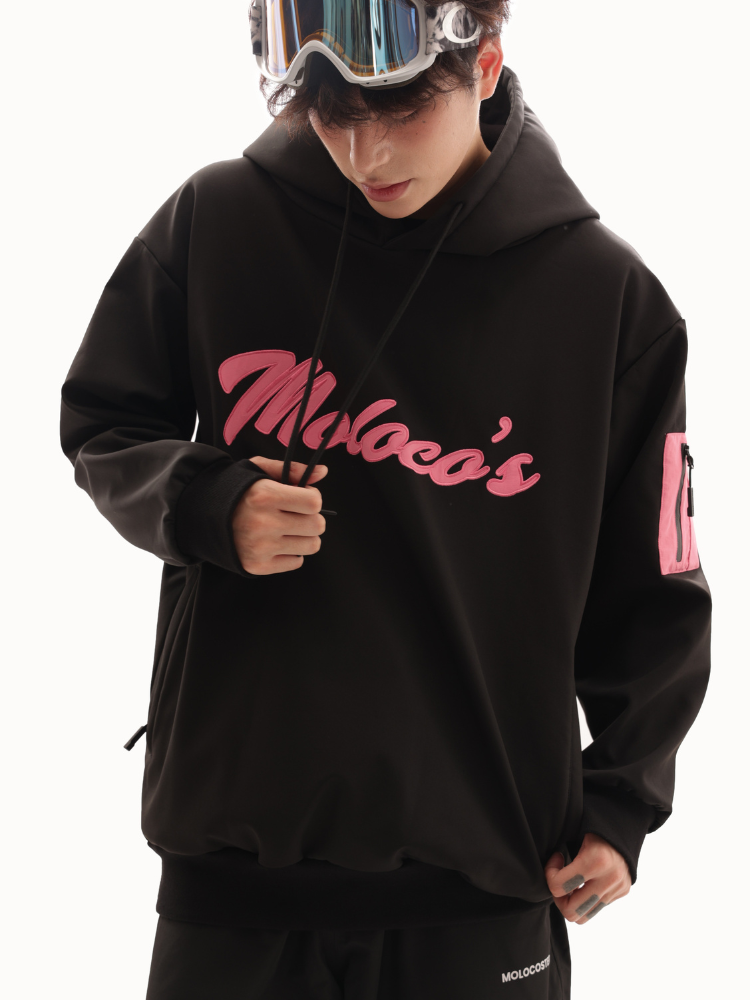 Molocoster Pink Crest Pullover Hoodie - Unisex