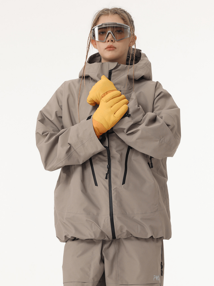 POMT P-Insulate Leather Ski Gloves