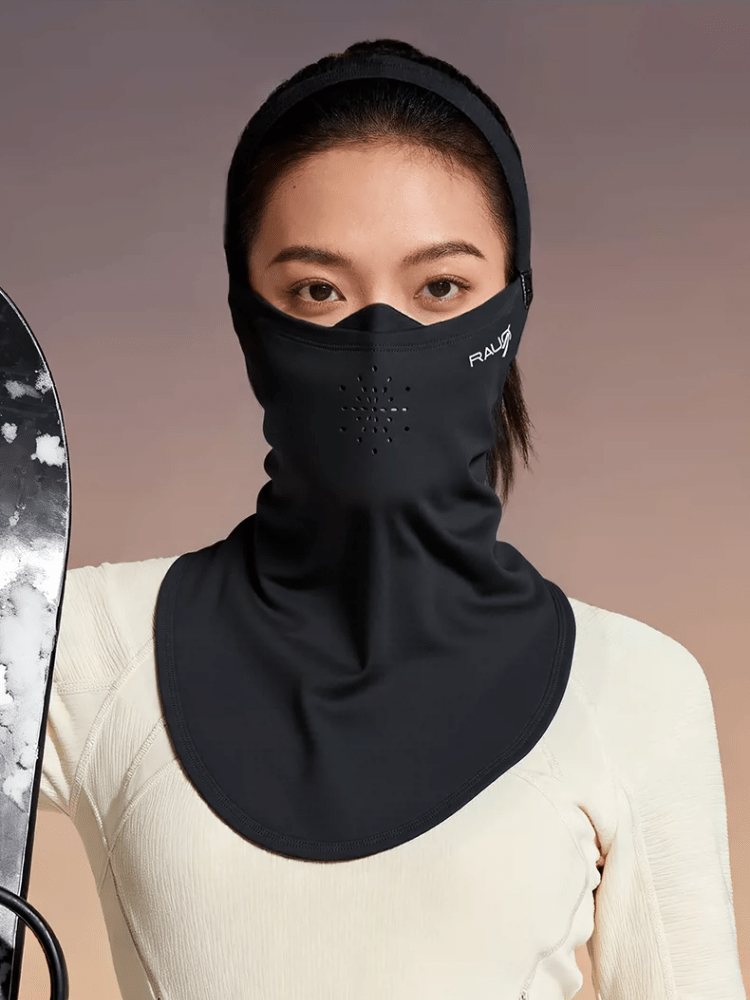 RAUO Open-Top Fleece Ski Face Mask - Unisex