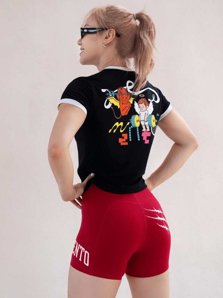 Repmento Angel Devil CrossFit Slim Tee - Women's