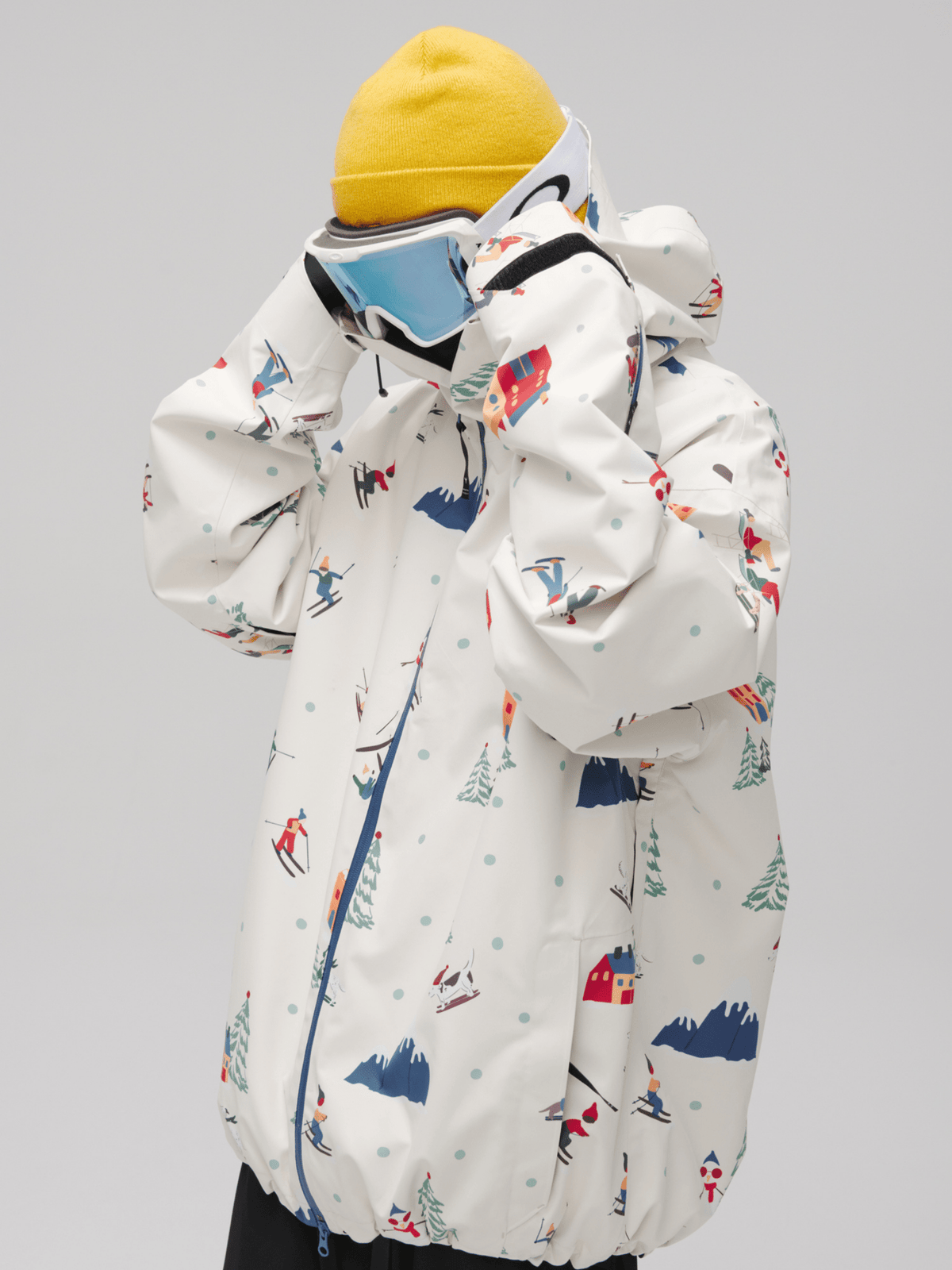 Winter Ticket 3L Canvas Peak Baggy Ski Jacket [Limited Region]