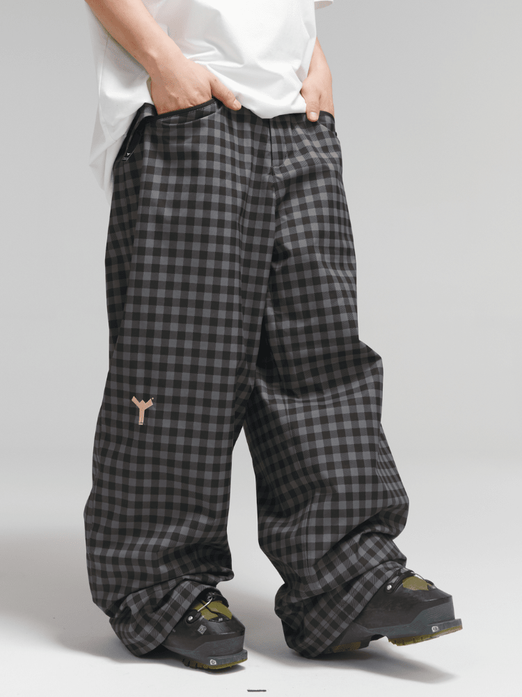 Winter Ticket 3L Plaidline Baggy Ski Pants - Unisex