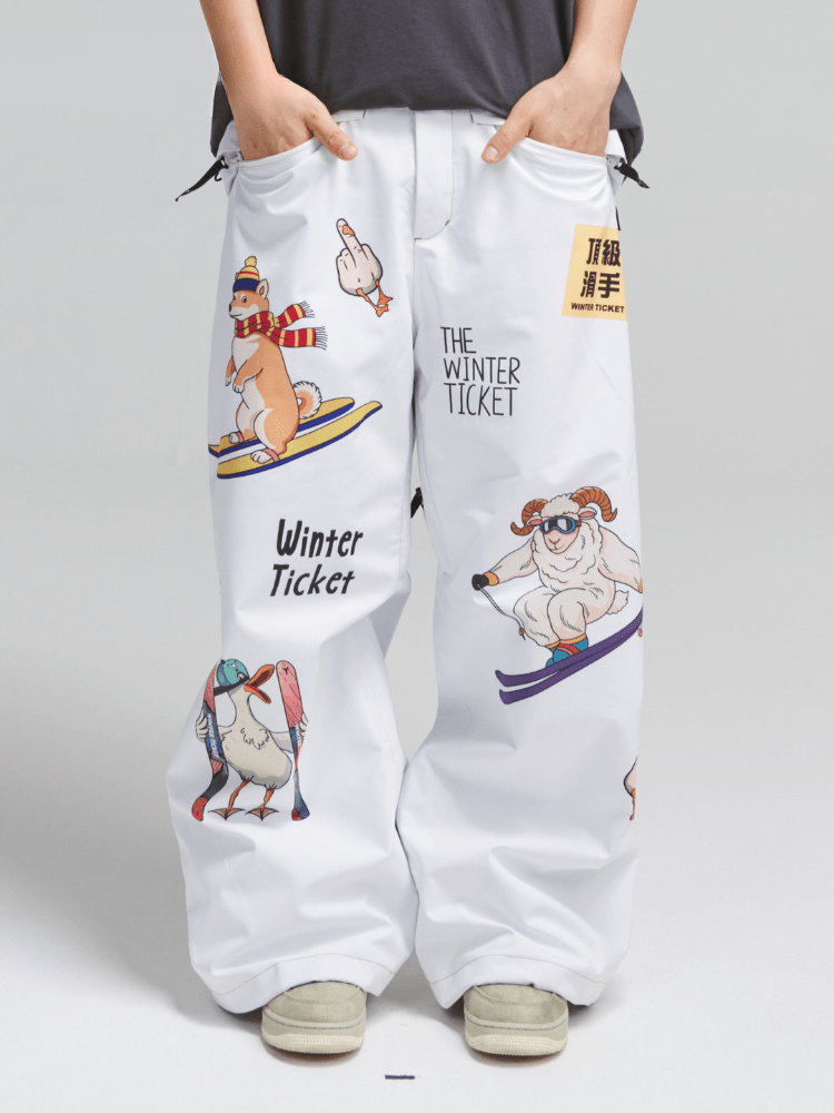Winter Ticket 3L Wild Doodle Ski Pants - Unisex