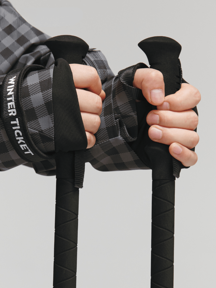 Winter Ticket Carbon Fiber Adjustable Ski Poles