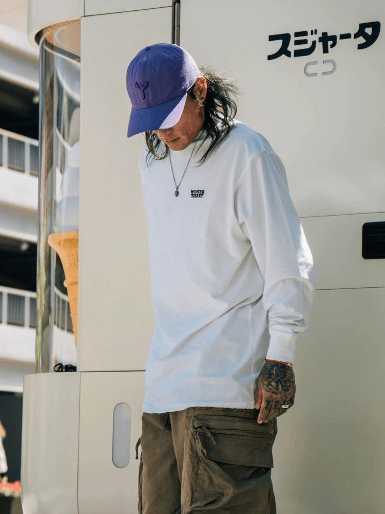 Winter Ticket White Long Sleeve T-Shirt - Unisex