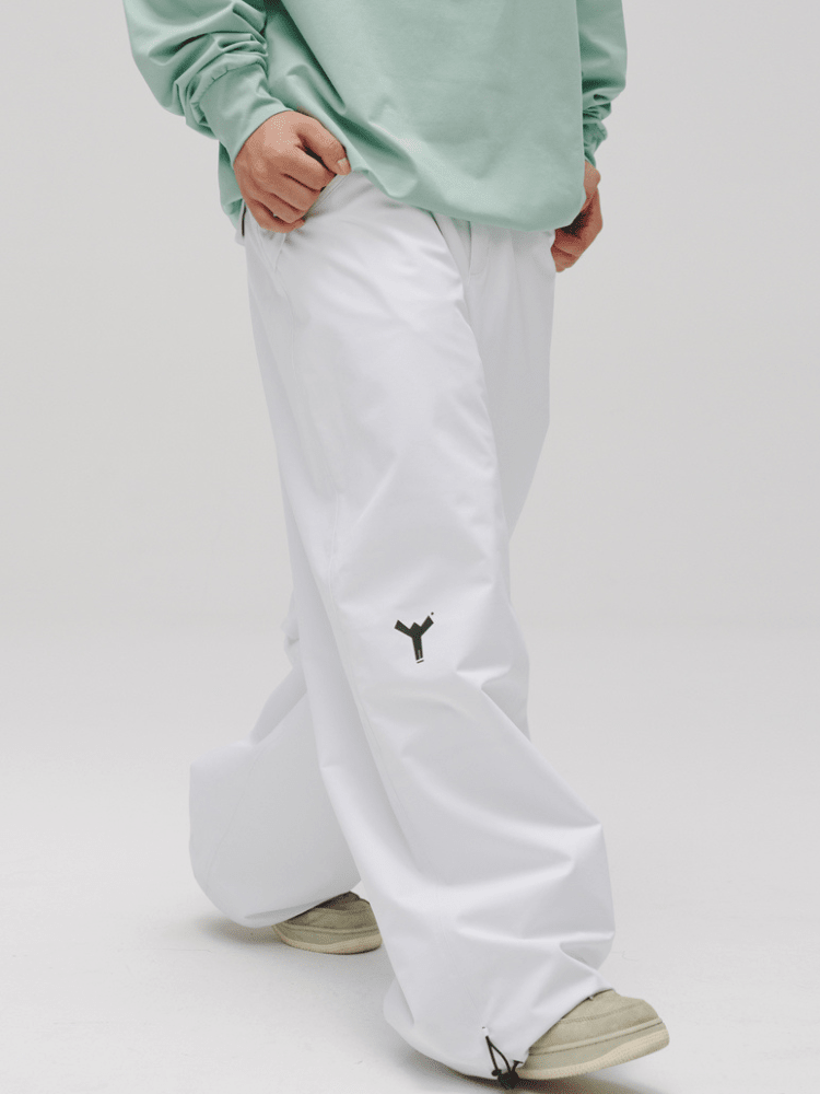 Winter Ticket Whiteout Freestyle Baggy Ski Pants - Unisex