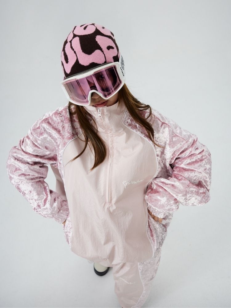 Zenventure White 3L Velvet Sparkle Snow Suit - Unisex